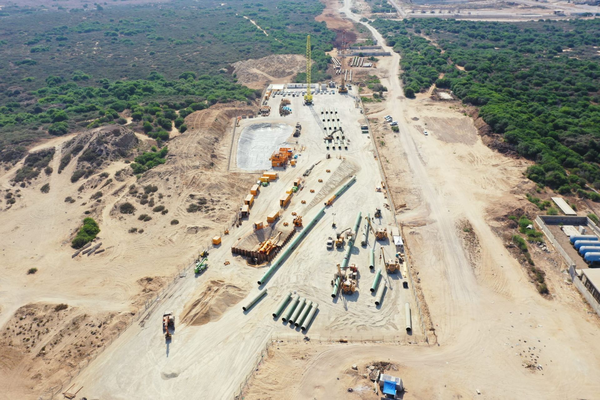 Ashdod-Ashkelon offshore pipeline project — landfall site